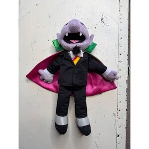 GUND Sesame Street Count Von Count Plush Purple Vampire Cape Suit Toy 14"